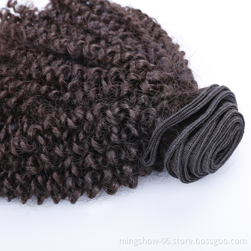 4C virgin mongolian afro kinky curly hair extension